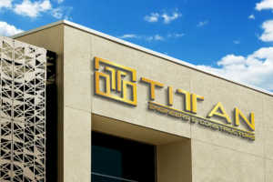 Logo Mockup on Office Building
